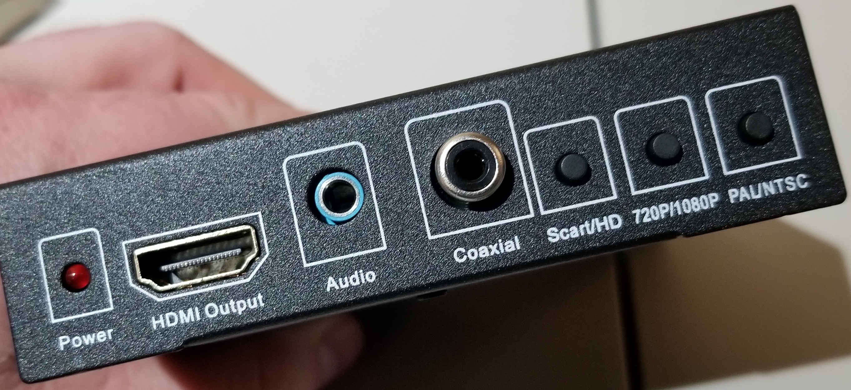 HDMI Output side of converter box